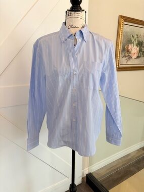 Simons Light Blue Striped Shirt